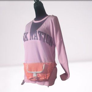 SO Colorblock Clip-Front Fanny Pack Peach NWOT